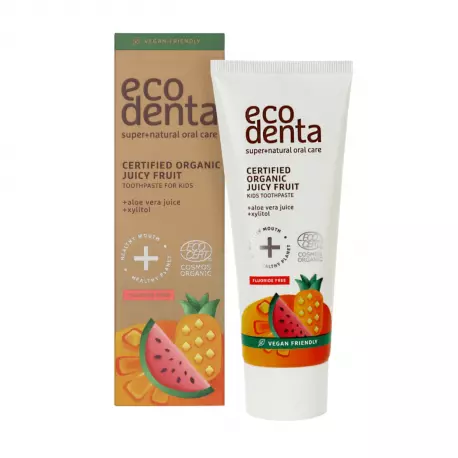 Owocowa Pasta do Zębów dla Dzieci Certyfikowana 75 ml ECODENTA