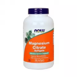 Magnesium Citrate (Cytrynian, Dyglicynian i Jabłczan Magnezu) Magnez (180 sgels) Now Foods