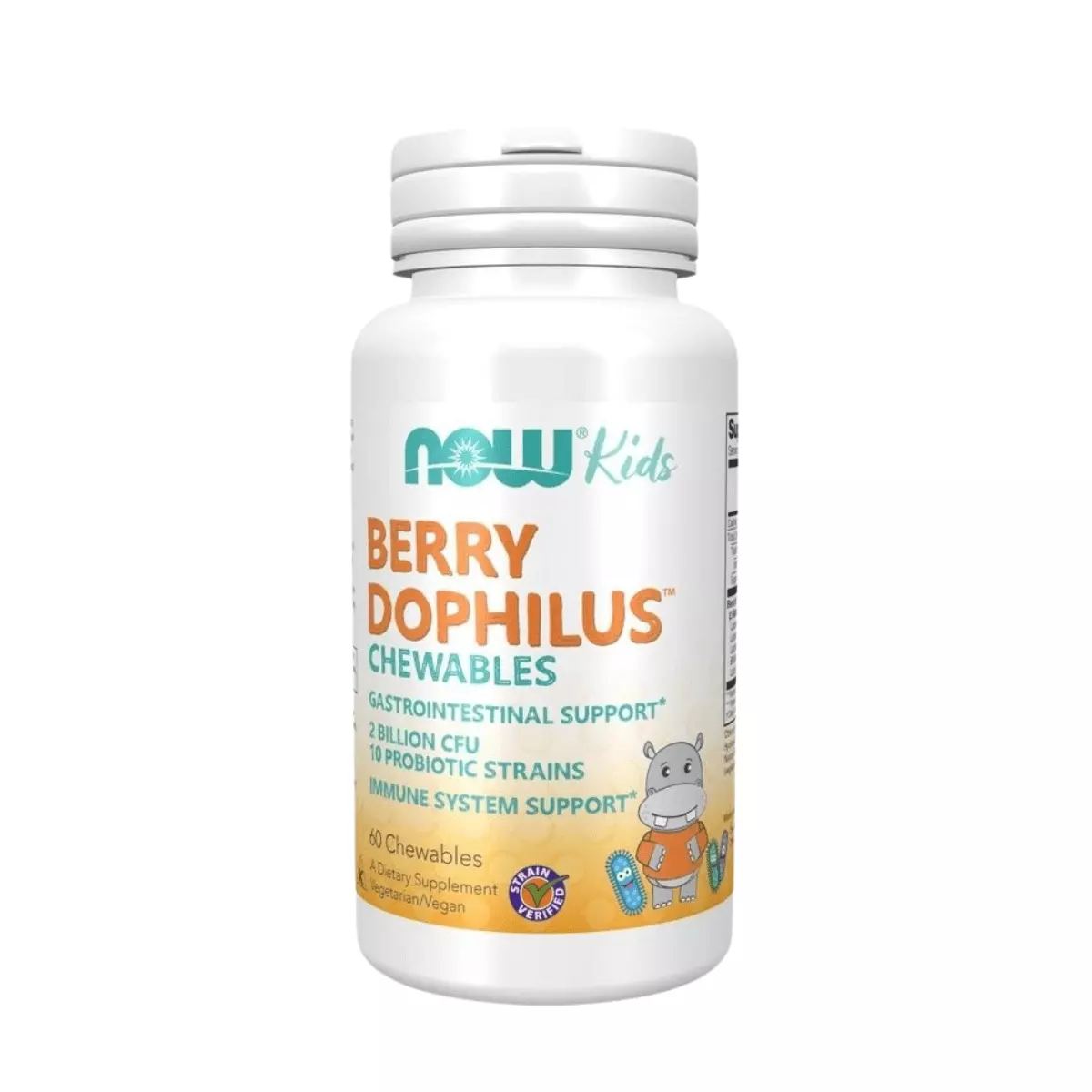BerryDophilus Kids 2 mld 10 Szczepów - Probiotyk dla Dzieci Do Ssania (60 tab) Now Foods BerryDophilus Kids 2 mld 10 Szczepów - Probiotyk dla Dzieci Do Ssania (60 tab) Now Foods