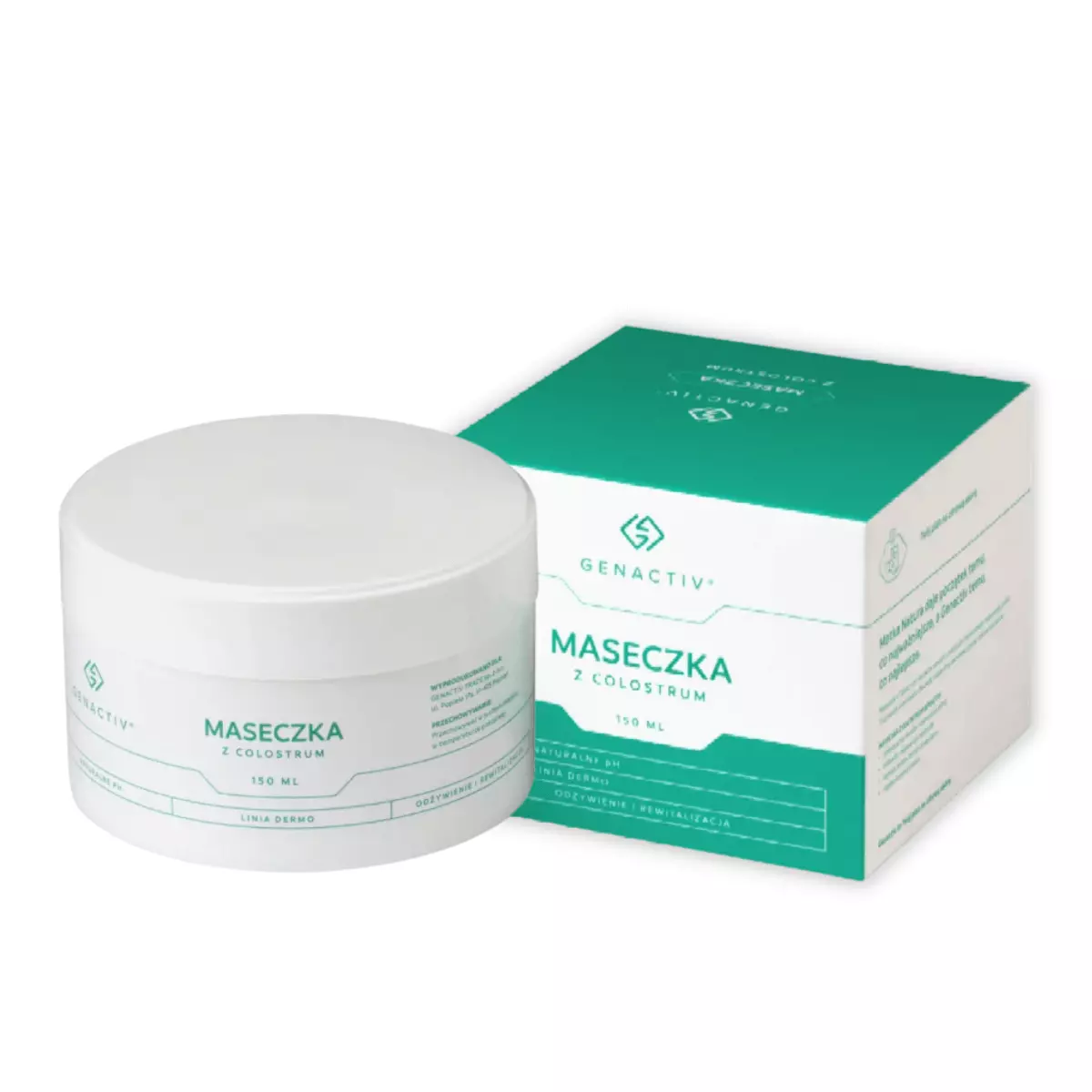 Maseczka Odżywczo-Rewitalizująca do Każdego Typu Cery (Colostrigen R) z Colostrum Bovinum Mleko Klaczy 150 ml Genactiv Maseczka Odżywczo-Rewitalizująca do Każdego Typu Cery (Colostrigen R) z Colostrum Bovinum Mleko Klaczy 150 ml Genactiv