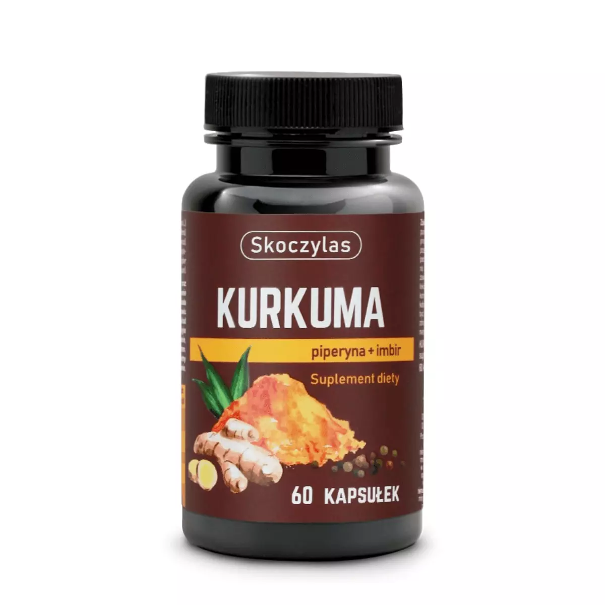 Kurkuma z Piperyną i Imbirem (60 kaps) Skoczylas Kurkuma z Piperyną i Imbirem (60 kaps) Skoczylas