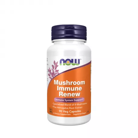 Mushroom Immune Renew Specjalistyczna Mieszanka Grzybów na Odporność VEGE (90 kaps) Now Foods