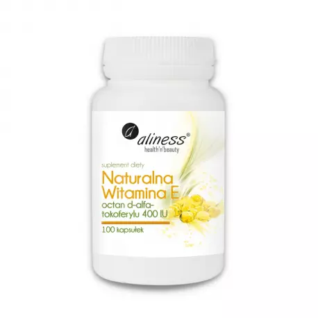 Naturalna witamina E 400IU (100 kaps) Aliness