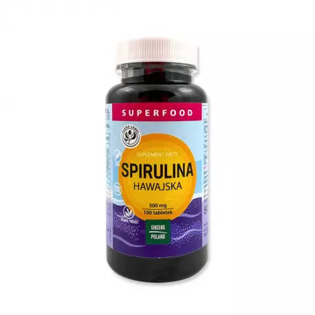 Spirulina Hawajska 500mg (100tab) Pacifica™ GINSENG