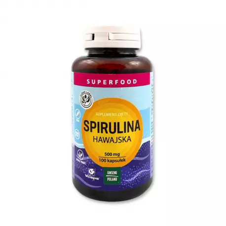 Spirulina Hawajska 500mg (100kaps) Pacifica™ GINSENG