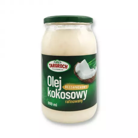 Olej Kokosowy Rafinowany Bezzapachowy 900 ml TARGROCH
