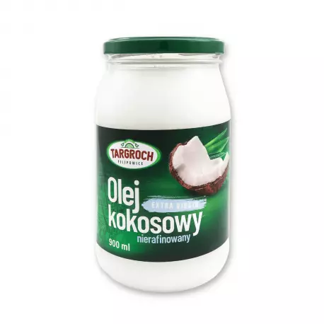 Olej Kokosowy Extra Virgin Nierafinowany 900 ml TARGROCH