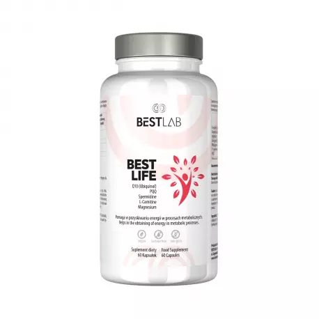BestLife Ochrona Mitochondriów i Energia ATP Q10 PQQ L-karnityna (60 kaps) BestLab