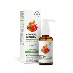 Witamina K2 MK-7 100 mcg z Ciecierzycy Wegańska Krople 50 ml Aura Herbals