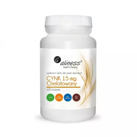Cynk Chelatowany 15 mg (100tab) Aliness