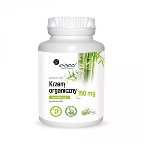 Krzem Organiczny z Pędów Bambusa 150mg (100kaps) Aliness
