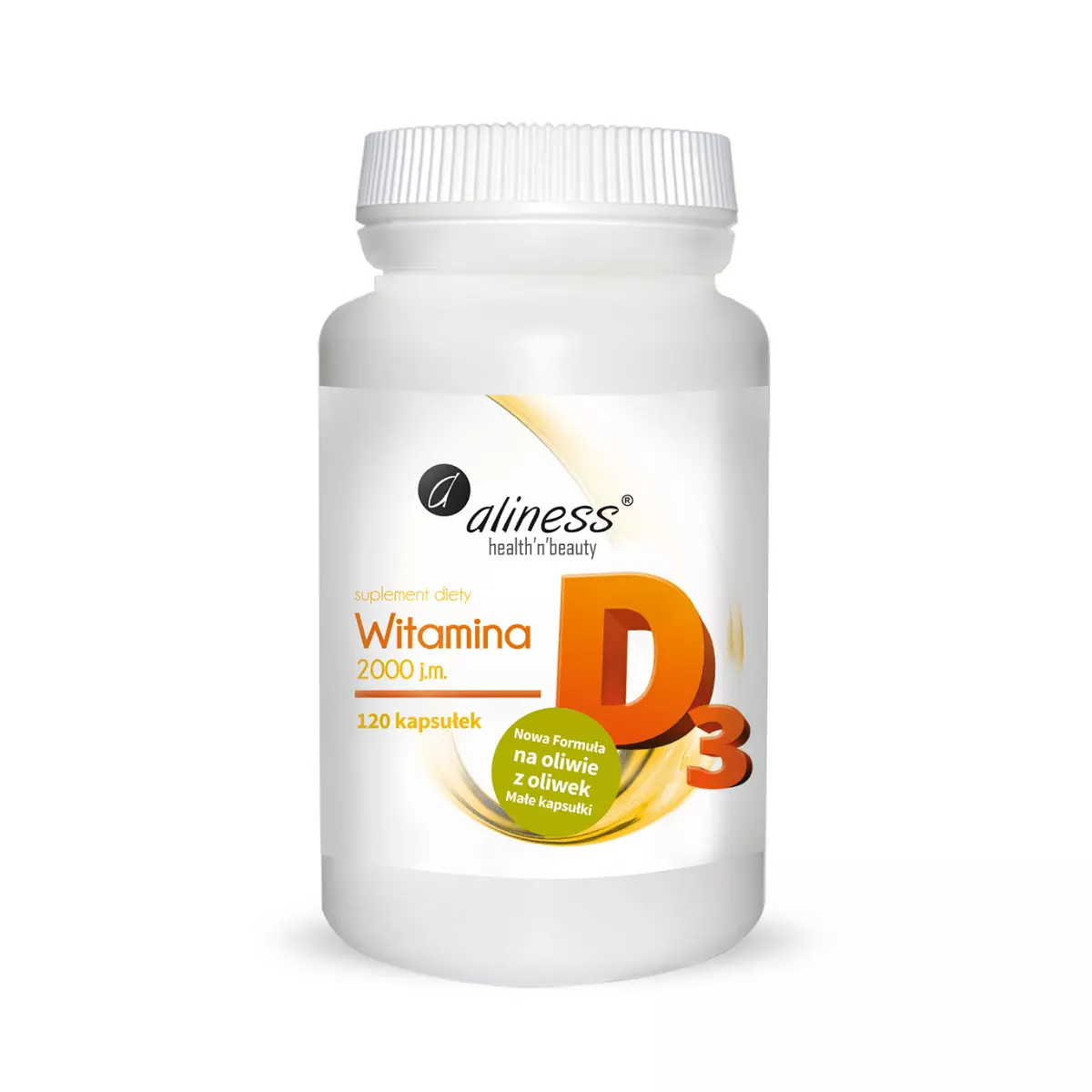 Witamina D3 2000 IU (120 kaps) Aliness Witamina D3 2000 IU (120 kaps) Aliness