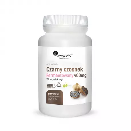 Czarny Czosnek Fermentowany S-allilocysteina ABG10+ 400 mg (100 kaps) Aliness