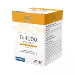 LIPOCAPS D3 4000 Liposomalna Witamina D3 w Kapsułkach (120 kaps) ForMeds