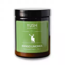 MANGO LIMONKA Świeca Sojowa Duża Ręcznie Robiona Wegańska 180 ml YUSH