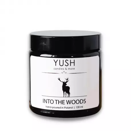 INTO THE WOODS Świeca Sojowa Ręcznie Robiona Wegańska 120 ml YUSH