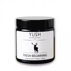 FRESH BEGINNING Świeca Sojowa Ręcznie Robiona Wegańska 120 ml YUSH